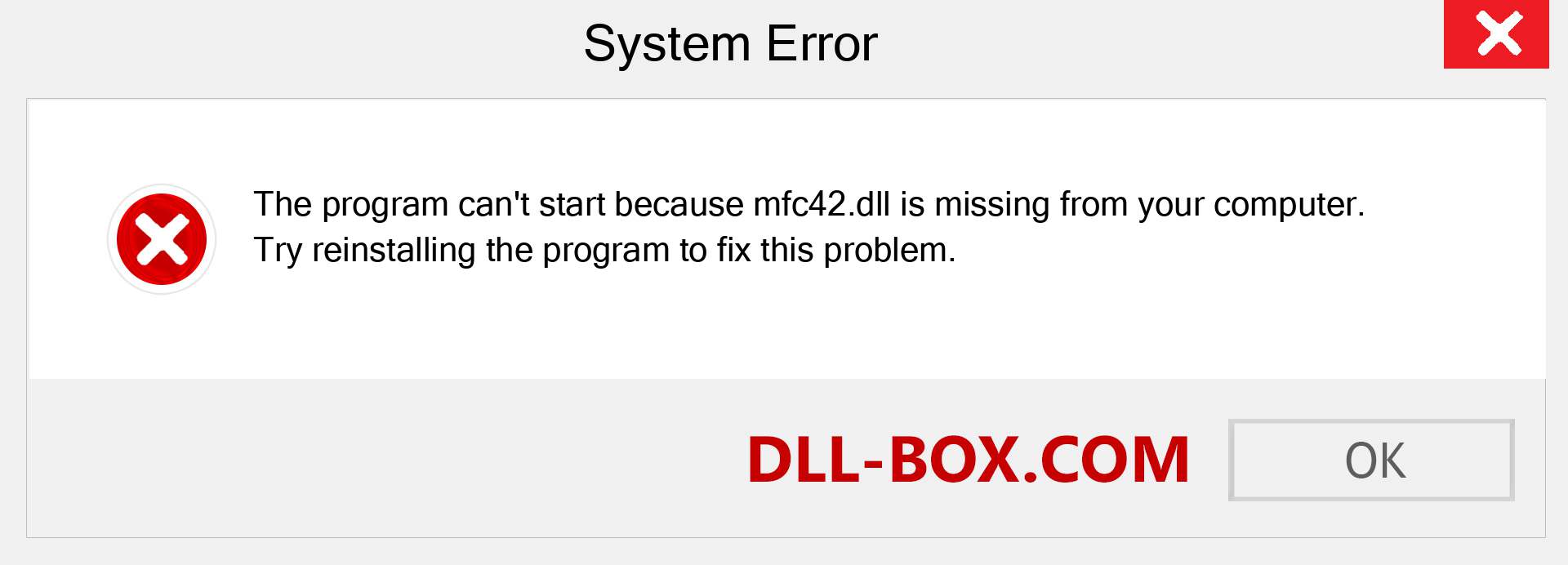  mfc42.dll file is missing?. Download for Windows 7, 8, 10 - Fix  mfc42 dll Missing Error on Windows, photos, images